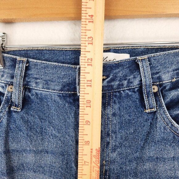 Kancan Jeans Womens 29 Blue High Rise Distressed Mom Jean Cotton Casual Denim - Picture 5 of 12